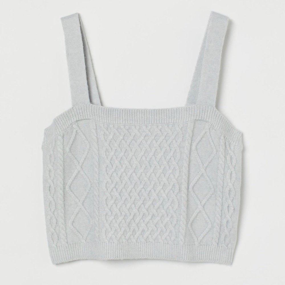 H&M Cable Knit Crop Top Never Used In Original Packaging Completely New Size XL